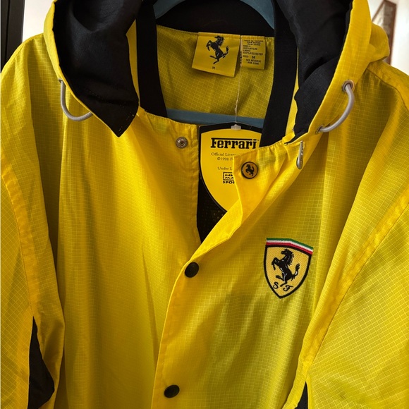 VINTAGE 1998 Ferrari F1 Racing Windbreaker with Removable Hood NWT - Picture 4 of 16